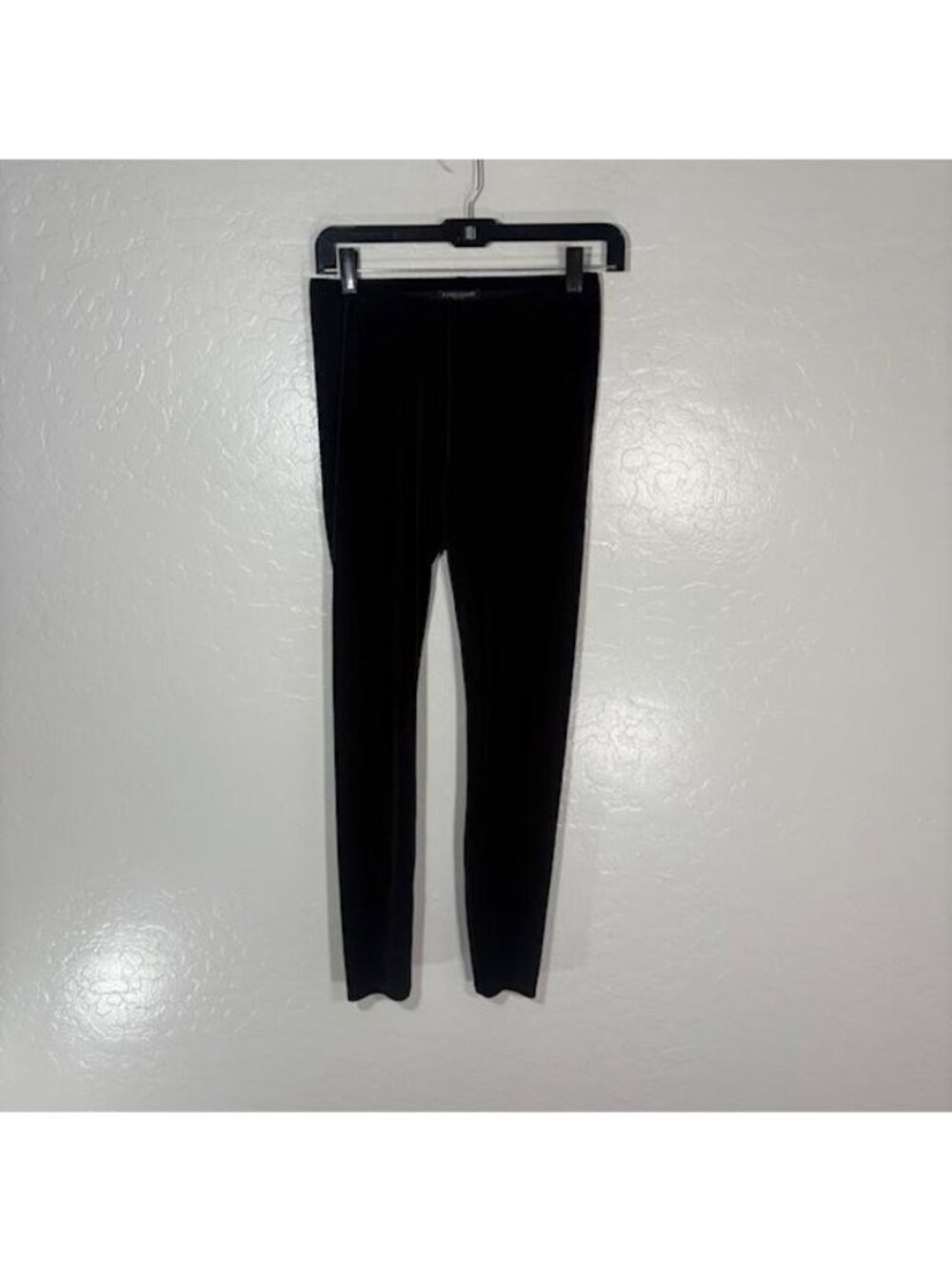 Eileen Fisher Leggings Womens PP Petite Purple Velvet Ankle Pull On Stretch